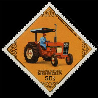 Mongolia - 1982 - Tractores International 884 - 50Mn