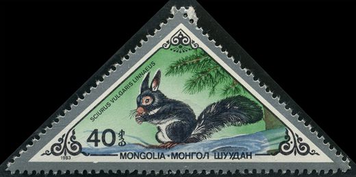 Mongolia - 1983 - Roedores - Esquilo - 40M