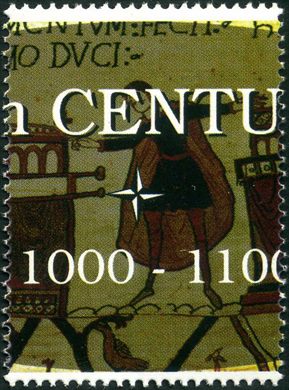 Turquemenistao (Vinhetas) - 1999 - Millennium Seculo XI Tapecaria de Bayeux - Sem Valor
