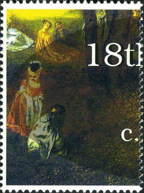 Turquemenistao (Vinhetas) - 1999 - Millennium Seculo XVIII - 18Tt