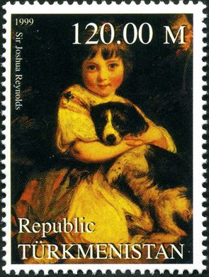 Turquemenistao (Vinhetas) - 1999 - Obras Arte Sir Joshua Reynolds - 120M