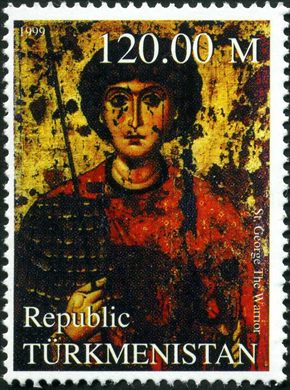 Turquemenistao - 1999 - Millennium - Sao Jorge Guerreiro - 120M