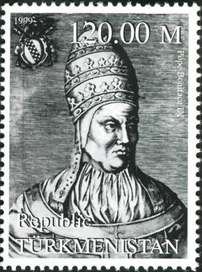 Turquemenistao - 1999 - Millennium - Papa Bonifacio IX - 120M
