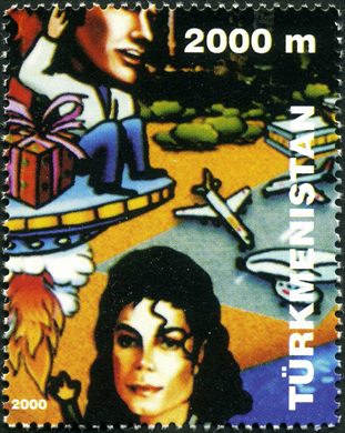 Turquemenistao - 2000 - Pop Art Michael Jackson - 2000M