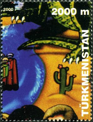 Turquemenistao - 2000 - Pop Art Cacto - 2000M