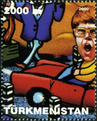 Turquemenistao - 2000 - Pop Art Crianca - 2000M