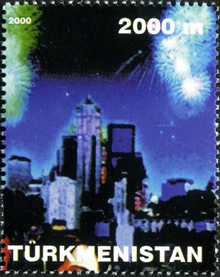 Turquemenistao - 2000 - Pop Art Cidade - 2000M