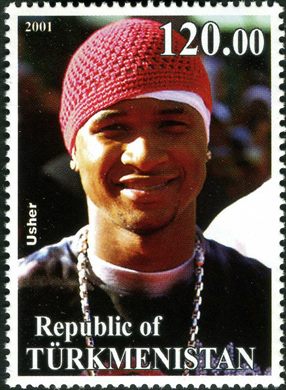 Turquemenistao - 2001 - Celebridades - Usher - 120M