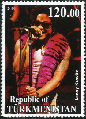 Turquemenistao - 2001 - Celebridades - Lenny Kravitz - 120M