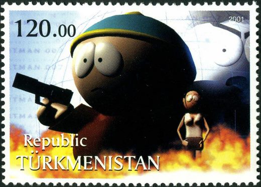 Turquemenistao - 2001 - South Park Cartman - 120M