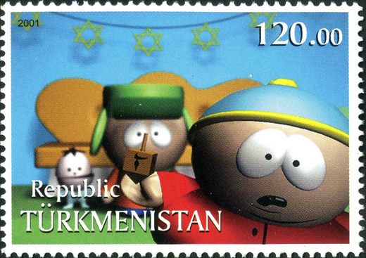 Turquemenistao - 2001 - South Park Kyle e Cartman - 120M