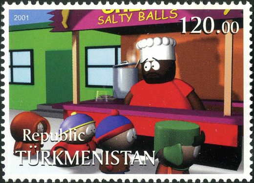 Turquemenistao - 2001 - South Park Chef Salty Balls - 120M