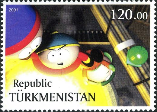 Turquemenistao - 2001 - South Park Cartman - 120M