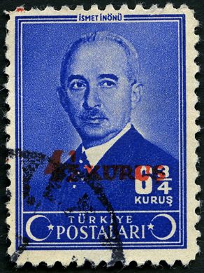 Turquia - 1926 - Ferreiro Legendario e Lobo Cinzento - 6Krs
