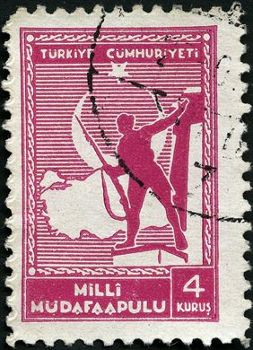 Turquia - 1941 - Imposto Defesa Nacional Milli Mudafaa - 4Krs
