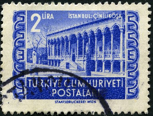 Turquia - 1942 - Paisagens Istanbul Cinili Kosk - 2Lira