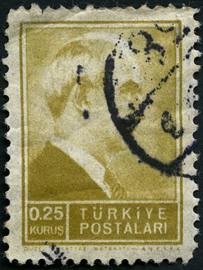 Turquia - 1942 - Ismet Inonu Guzel Sanatlar - 0.25Krs