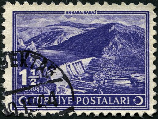 Turquia - 1943 - Paisagens Ankara Baraj - 1.5K