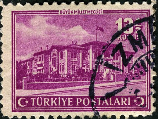 Turquia - 1943 - Paisagens Buyuk Millet Meclisi - 12.5K