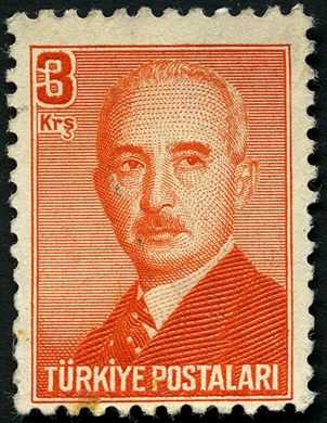 Turquia - 1948 - Definitivo Ismet Inonu - 3K