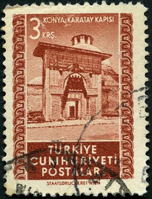 Turquia - 1952 - Paisagens Konya Karatay Kapisi - 3K
