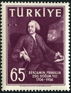 Turquia - 1956 - Benjamin Franklin 250 Aniv - 65K