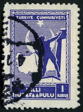 Turquia - 1957 - Ataturk Sobrecarga Resmi 1Lira Sobre 40Krs - 1Lira40Krs