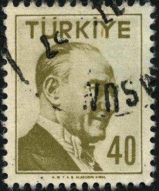 Turquia - 1957 - Ataturk Alaeddin Kiral - 40Krs