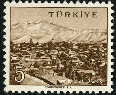 Turquia - 1958 - Cidades Burdur - 5Krs