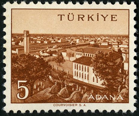 Turquia - 1958 - Cidades Adana - 5Krs