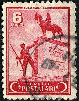 Turquia - 1958 - Paisagens Coluna Juliano Ankara - 1K