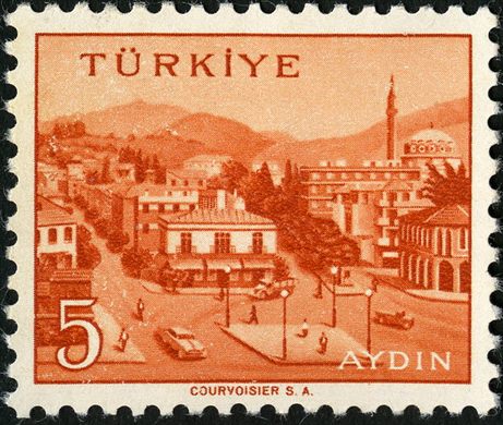 Turquia - 1959 - Cidades Aydin - 5Krs