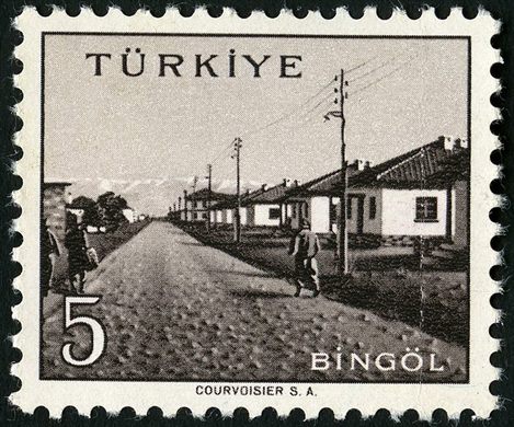 Turquia - 1959 - Cidades da Turquia Bingol - 5K