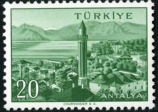 Turquia - 1959 - Cidades da Turquia Antalya - 20K