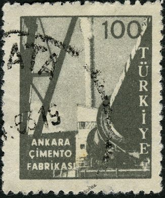 Turquia - 1959 - Industria Ankara Cimento Fabrikasi - 100Krs