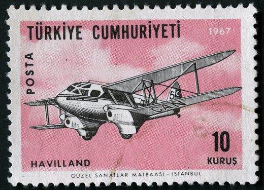 Turquia - 1967 - Aviao Havilland - 10Kurus