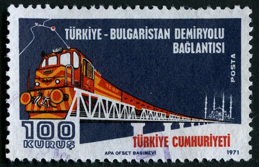 Turquia - 1971 - Turquia Bulgaria Ferroviaria - 100Kurus
