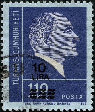 Turquia - 1972 - Ataturk Turk Tarih Kurumu Sobretaxa - 10Lira