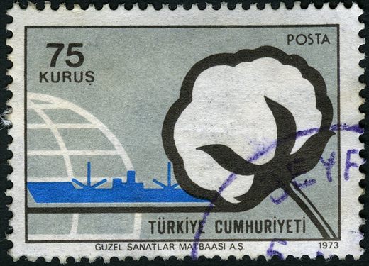 Turquia - 1973 - Exportacoes Algodao - 75K