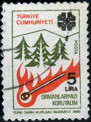 Turquia - 1980 - Ormanlarimizi Koruyalim - 5Lira