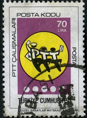 Turquia - 1985 - PTT Codigo Postal - 70Lira