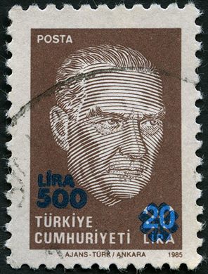 Turquia - 1985 - Ataturk Ajans Turk Sobretaxa - 500Lira