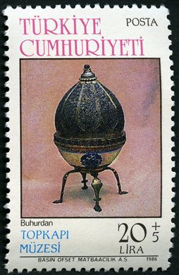 Turquia - 1986 - Topkapi Muzesi Buhurdan - 20Lira mais 5