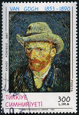 Turquia - 1990 - Pintura Van Gogh Kendi Portresi - 300Lira