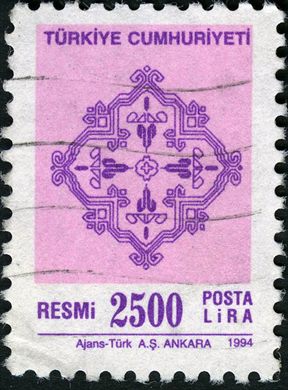 Turquia - 1994 - Resmi Posta Tepelik - 2500Lira