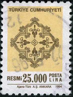 Turquia - 1994 - Resmi Posta Tepelik - 25000Lira