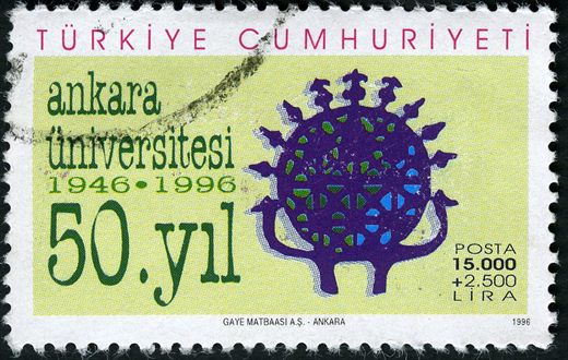 Turquia - 1997 - Europa Contos e Lendas Aves Fantasticas - 25000Lira