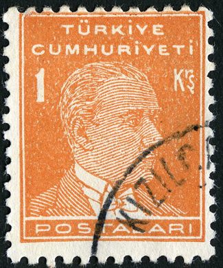 Turquia - Sem Data - Ataturk Postalari - 1Kurus