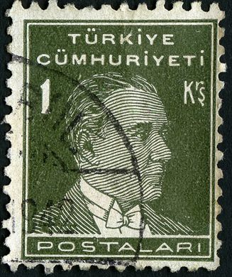 Turquia - Sem Data - Ataturk Postalari - 1Kurus