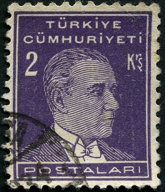 Turquia - Sem Data - Ataturk Postalari - 2Kurus